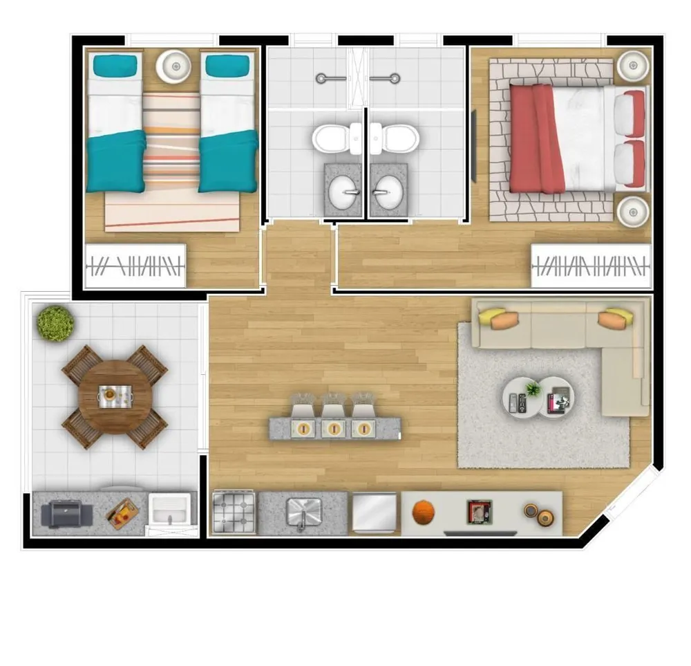 Apartamento, 2 quartos, 55 m² - Foto 5