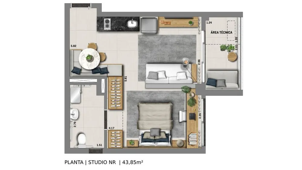 Kitnet-Studio, 26 m² - Foto 10