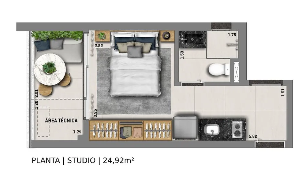Kitnet-Studio, 26 m² - Foto 11