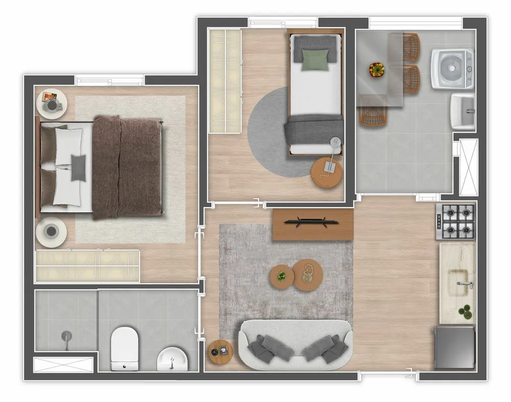 Apartamento, 1 quarto, 25 m² - Foto 7