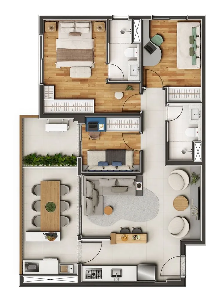 Apartamento, 1 quarto, 33 m² - Foto 9