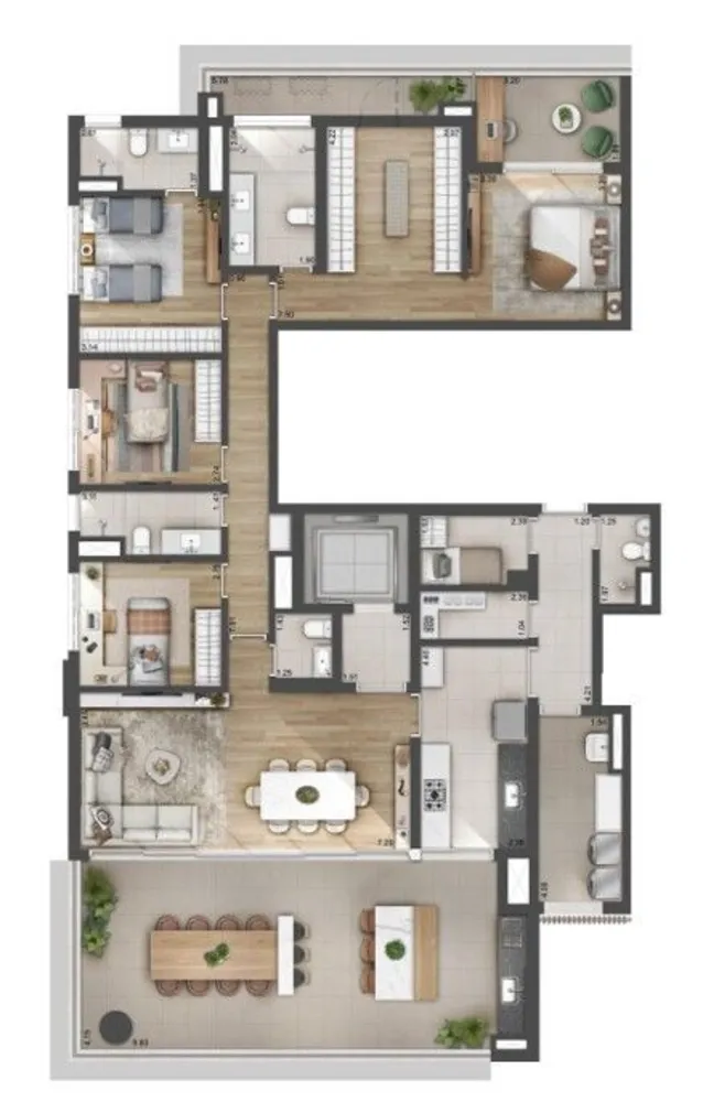 Apartamento, 4 quartos, 224 m² - Foto 4