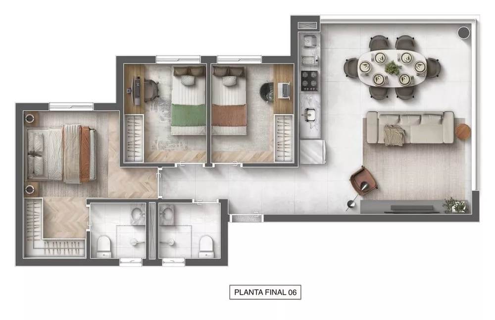 Apartamento, 3 quartos, 61 m² - Foto 14
