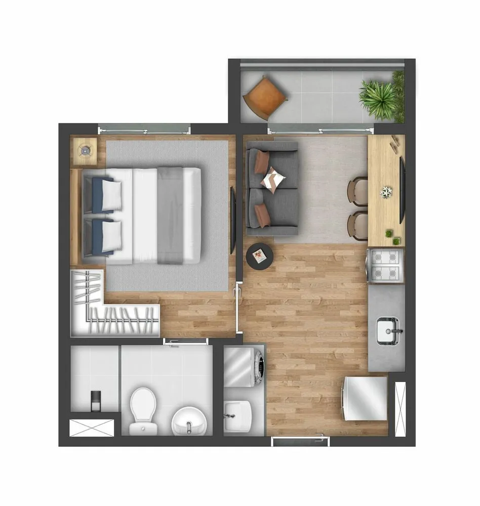 Apartamento, 2 quartos, 39 m² - Foto 6