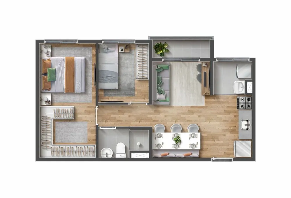 Apartamento, 2 quartos, 39 m² - Foto 7