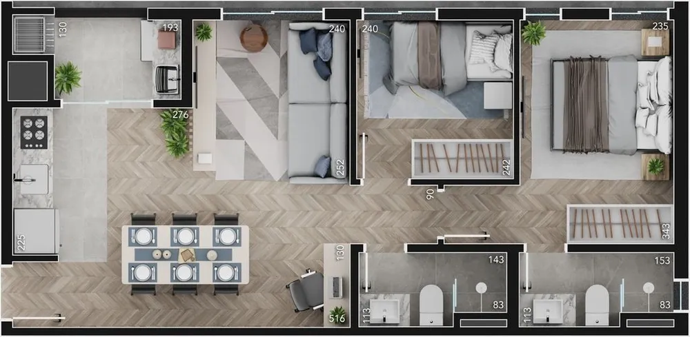 Apartamento, 1 quarto, 76 m² - Foto 2