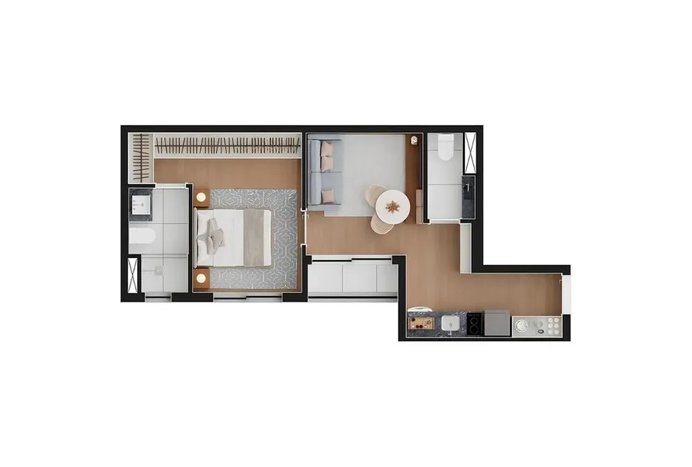 Apartamento, 1 quarto, 33 m² - Foto 6