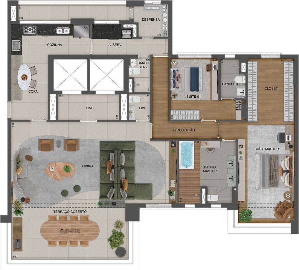 Apartamento, 3 quartos, 215 m² - Foto 28