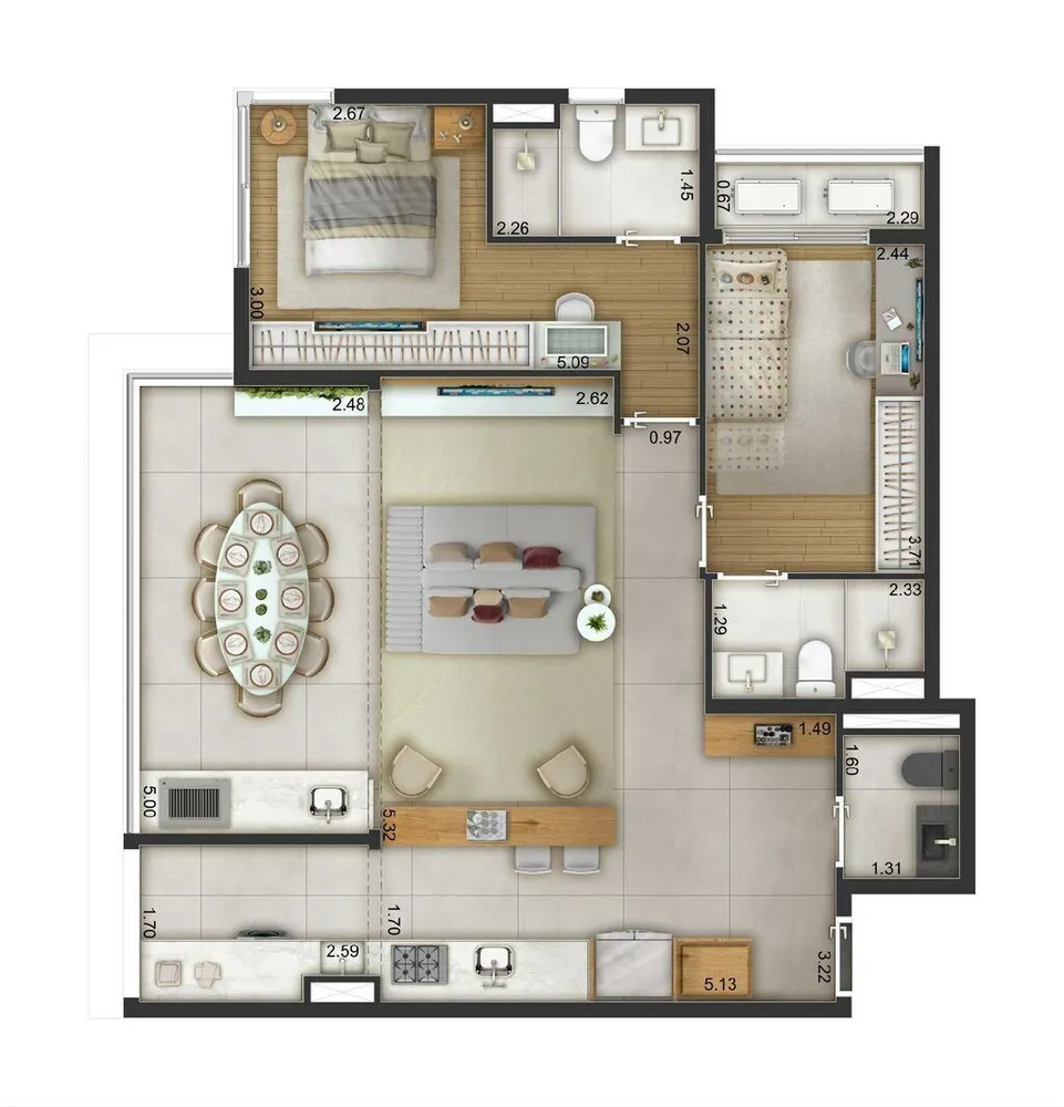 Apartamento, 3 quartos, 82 m² - Foto 8