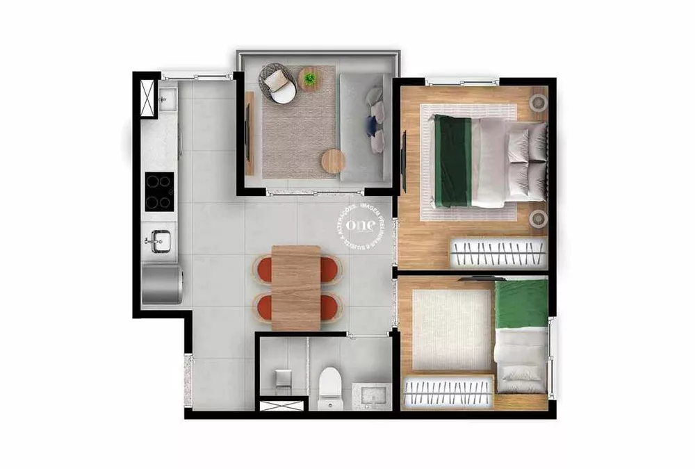 Apartamento, 2 quartos, 37 m² - Foto 11