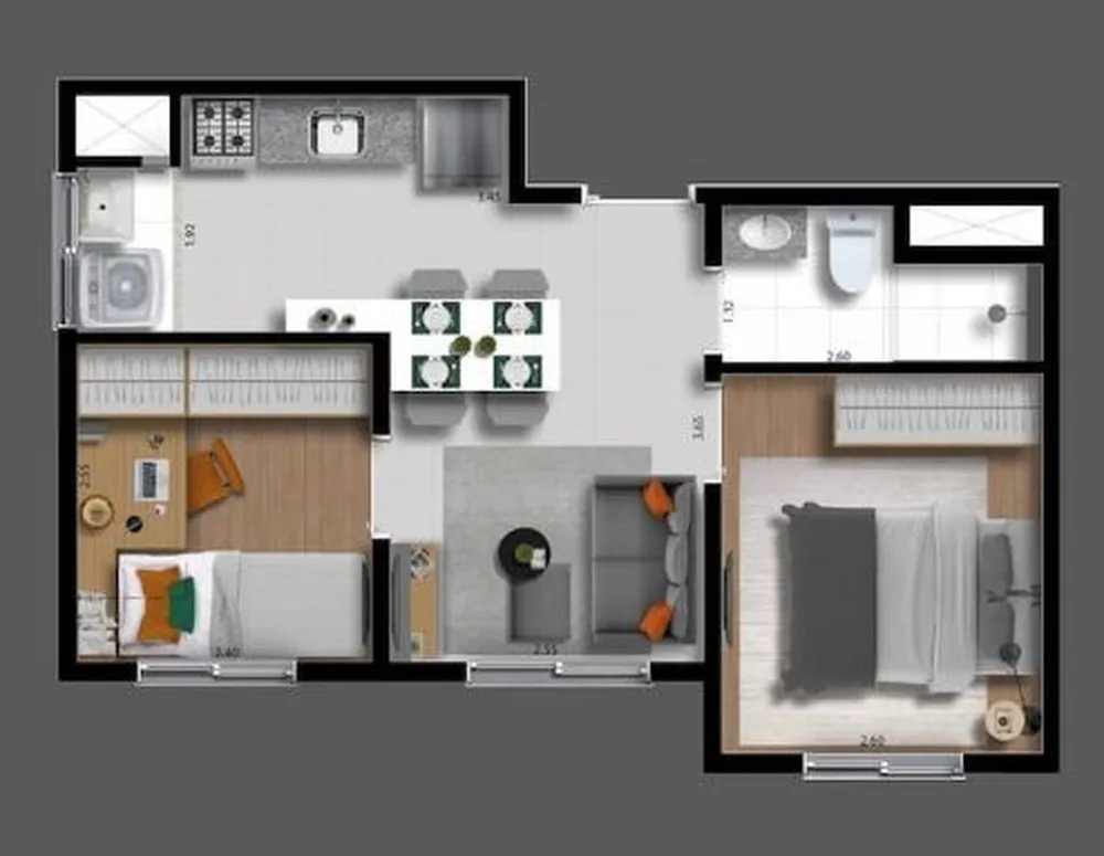 Apartamento, 2 quartos, 32 m² - Foto 7