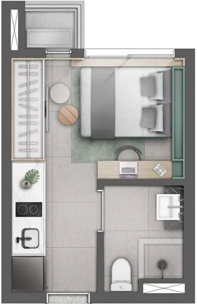 Kitnet-Studio, 19 m² - Foto 5