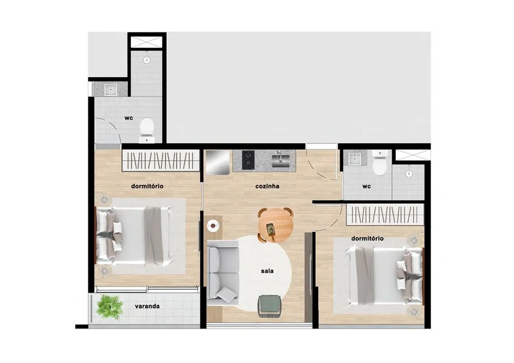 Apartamento, 1 quarto, 24 m² - Foto 10