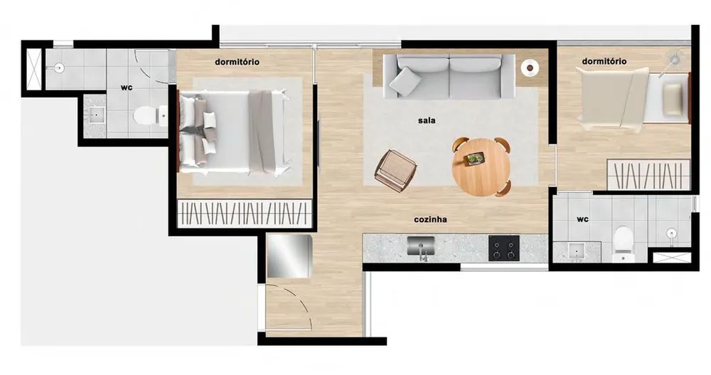 Apartamento, 1 quarto, 24 m² - Foto 7