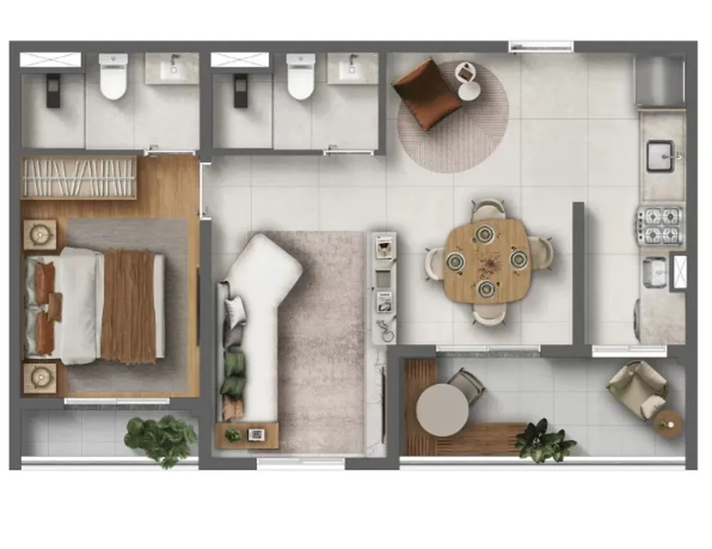 Apartamento, 2 quartos, 51 m² - Foto 9