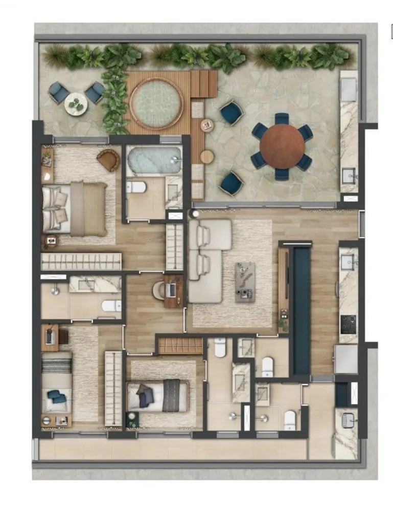 Cobertura, 3 quartos, 167 m² - Foto 6