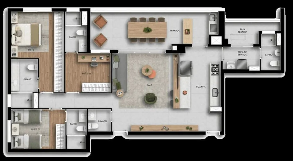 Apartamento, 3 quartos, 128 m² - Foto 4
