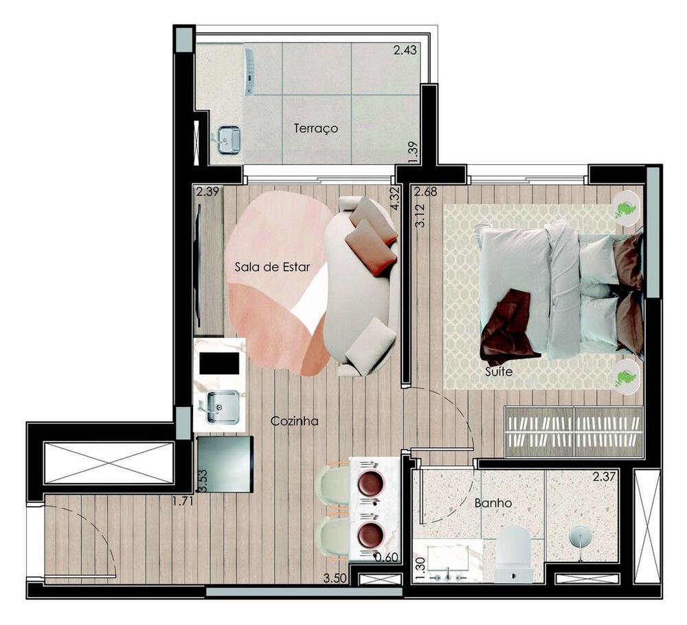 Apartamento, 1 quarto, 31 m² - Foto 15