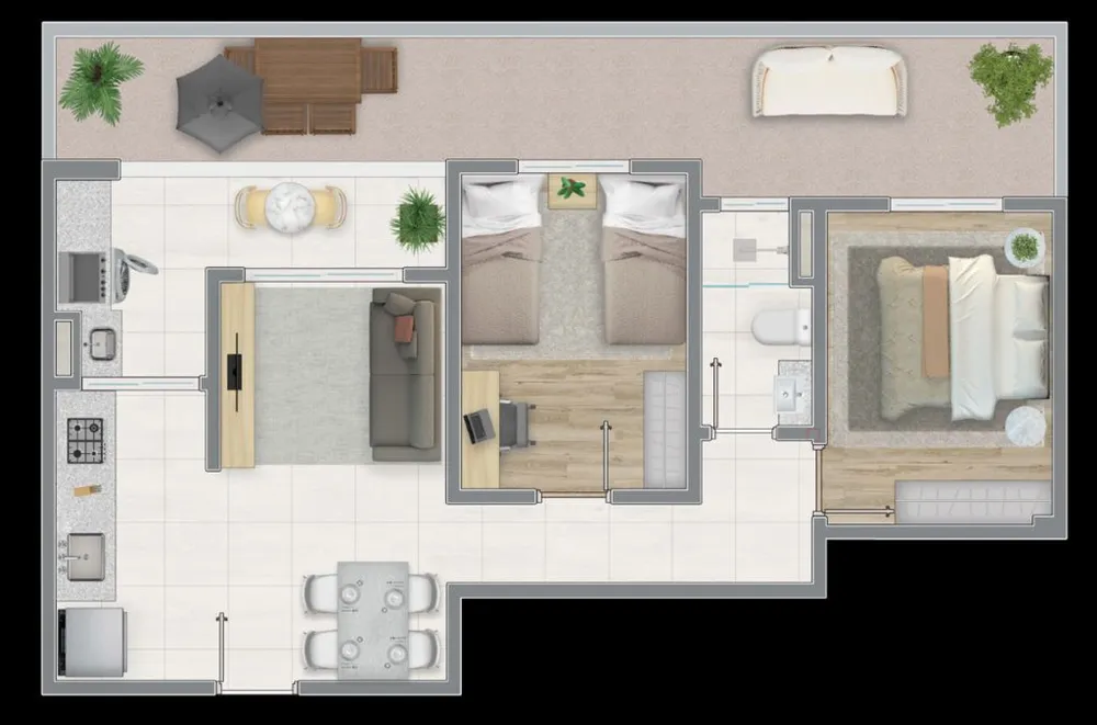 Apartamento, 2 quartos, 49 m² - Foto 8