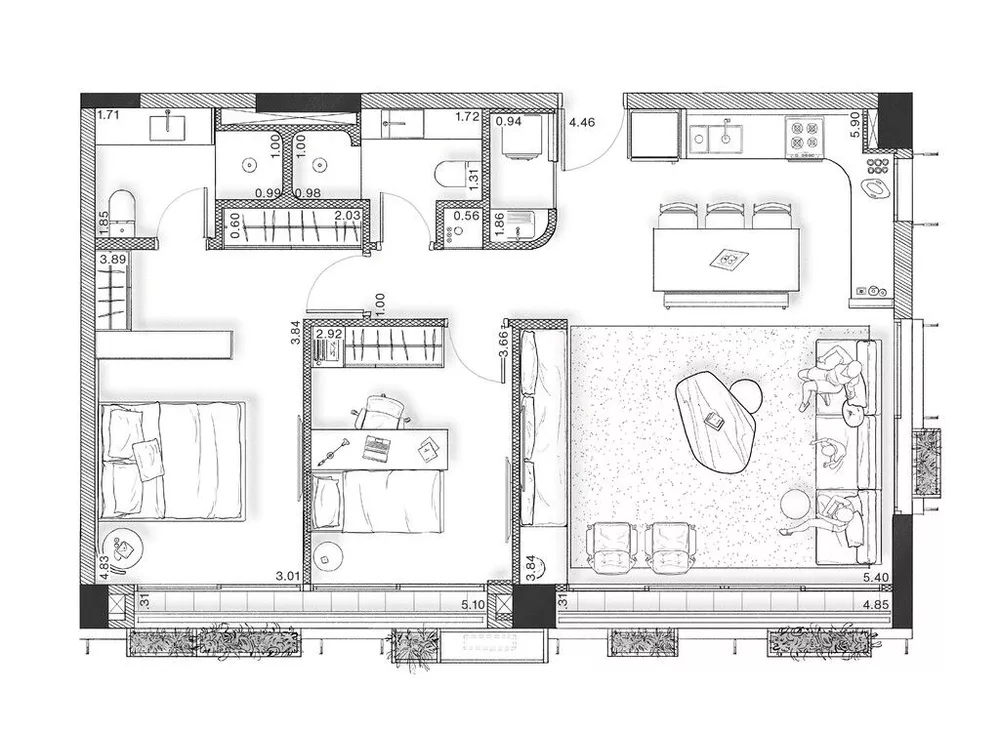 Apartamento, 3 quartos, 185 m² - Foto 3