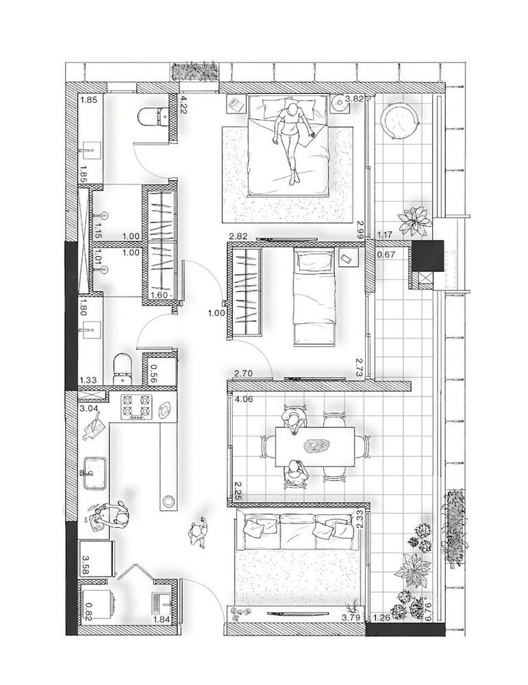 Apartamento, 3 quartos, 185 m² - Foto 1