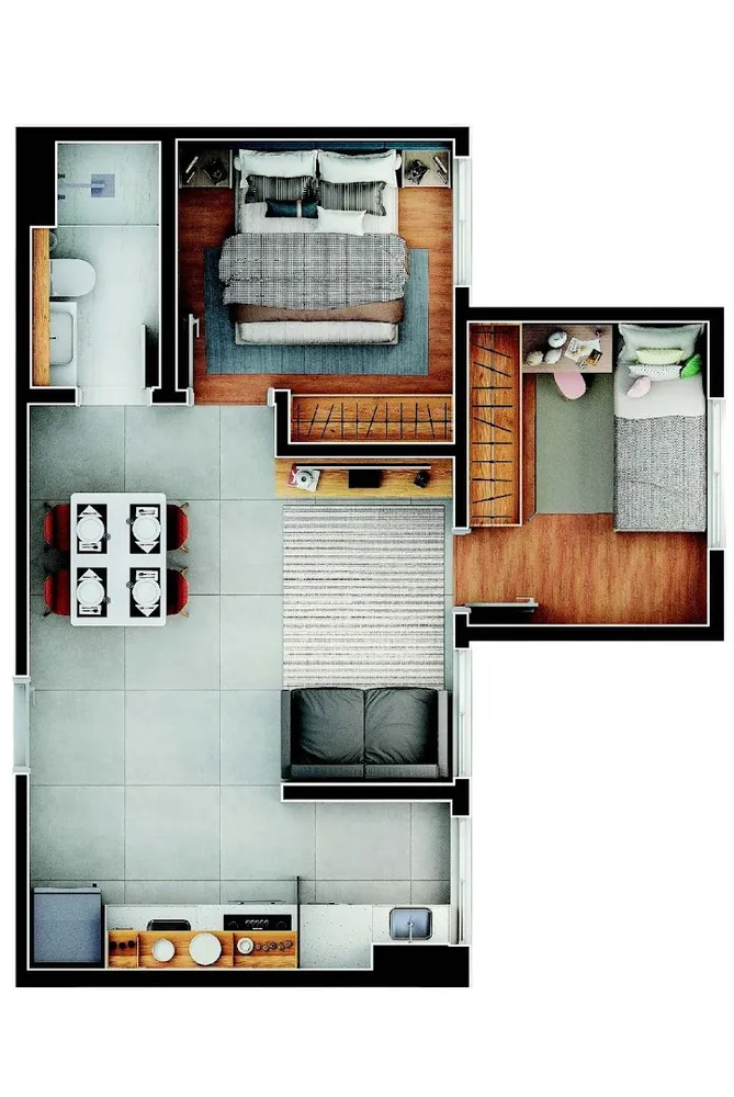 Apartamento, 2 quartos, 41 m² - Foto 1