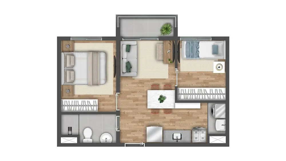 Apartamento, 2 quartos, 40 m² - Foto 5