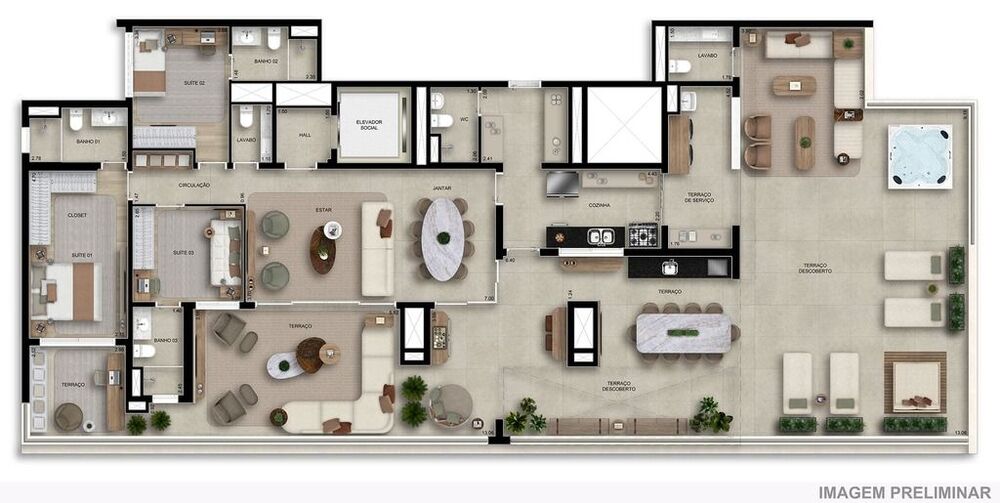 Apartamento, 3 quartos, 135 m² - Foto 4