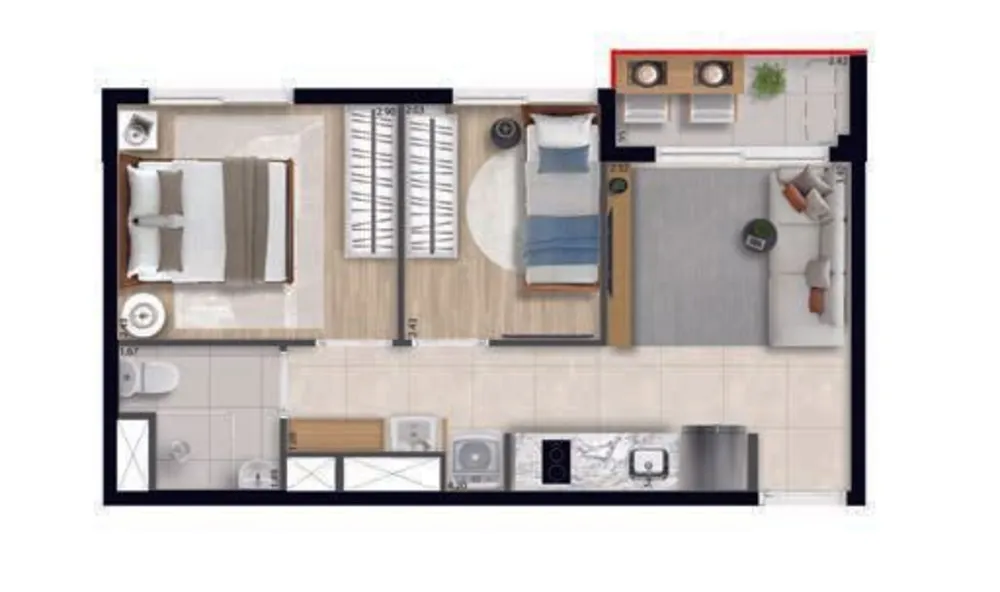 Kitnet-Studio, 33 m² - Foto 10