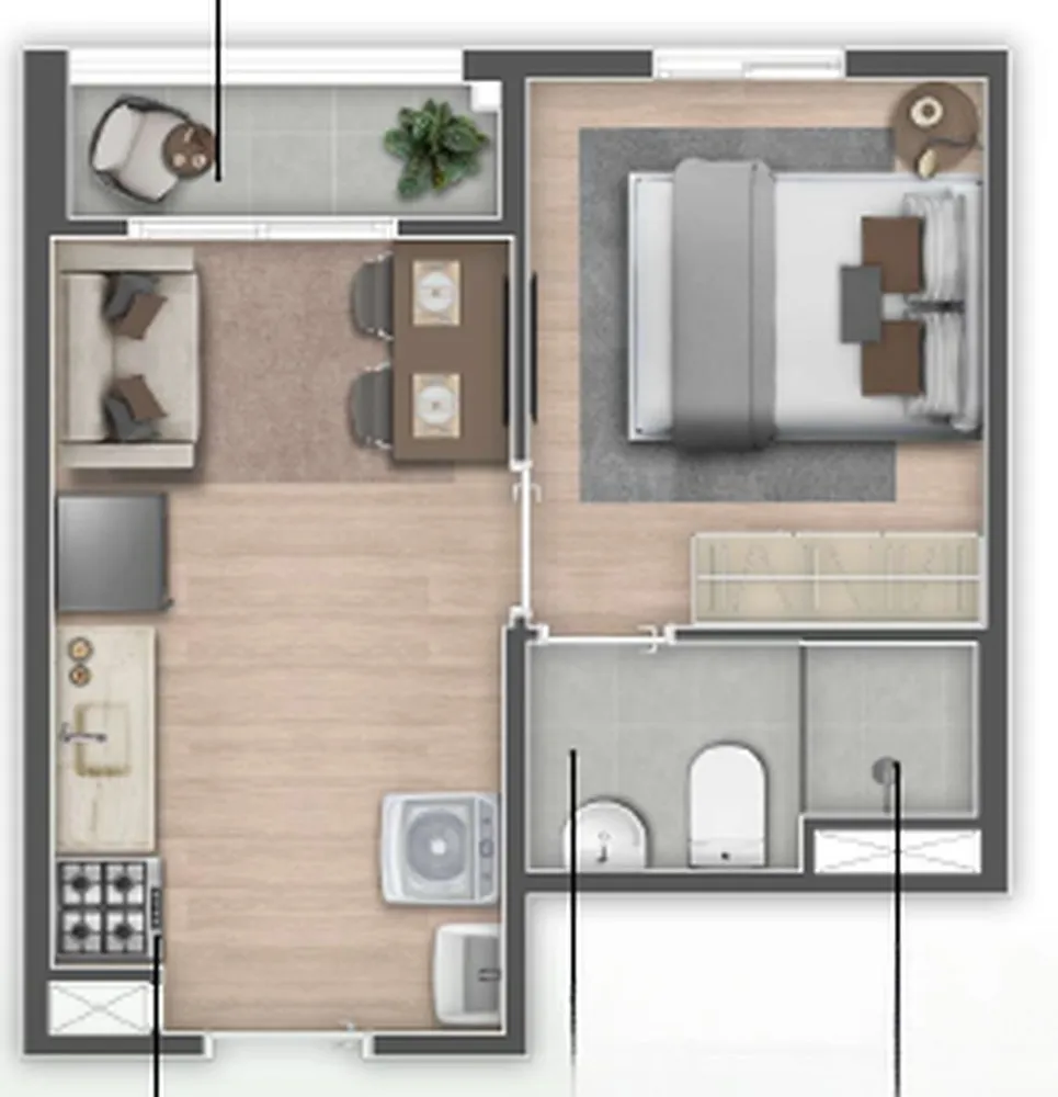 Apartamento, 2 quartos, 33 m² - Foto 11
