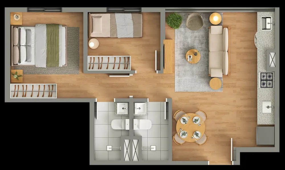 Apartamento, 2 quartos, 37 m² - Foto 12