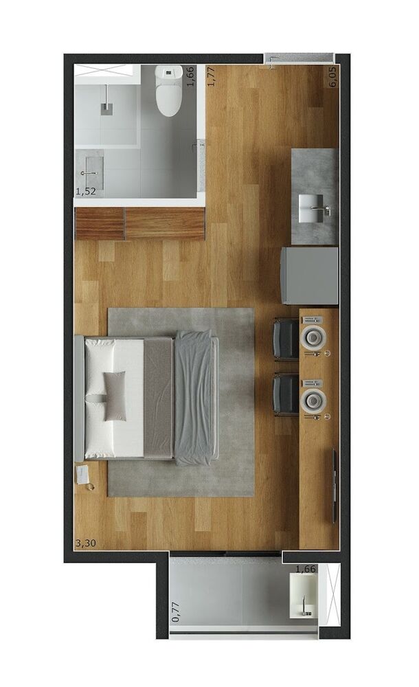 Kitnet-Studio, 18 m² - Foto 22