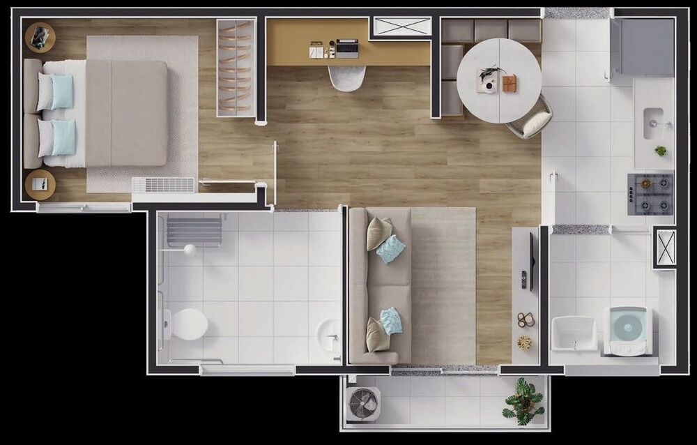 Apartamento, 2 quartos, 36 m² - Foto 2