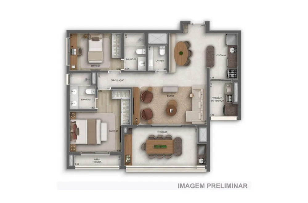 Apartamento, 3 quartos, 93 m² - Foto 4