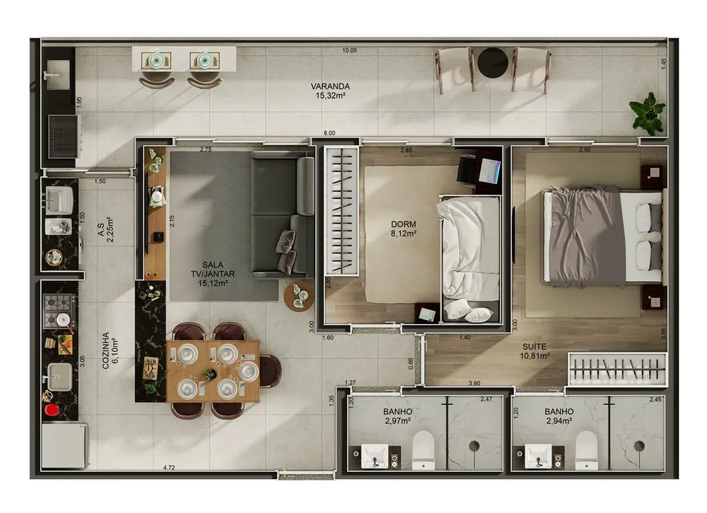 Apartamento, 2 quartos, 73 m² - Foto 12