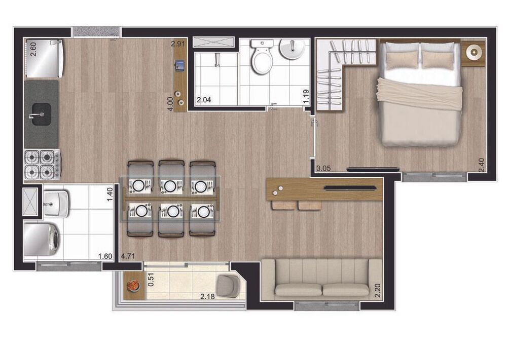 Apartamento, 2 quartos, 37 m² - Foto 18