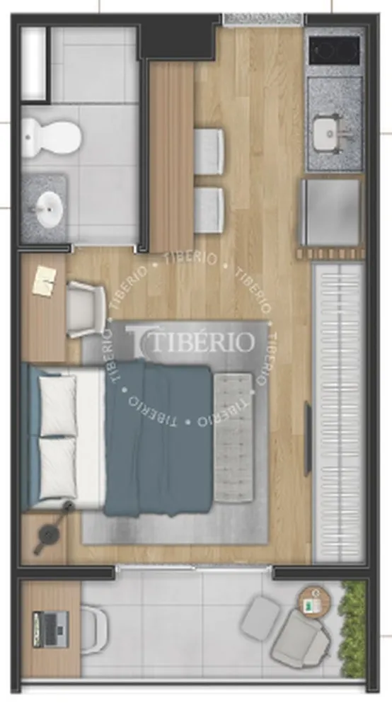 Kitnet-Studio, 29 m² - Foto 3