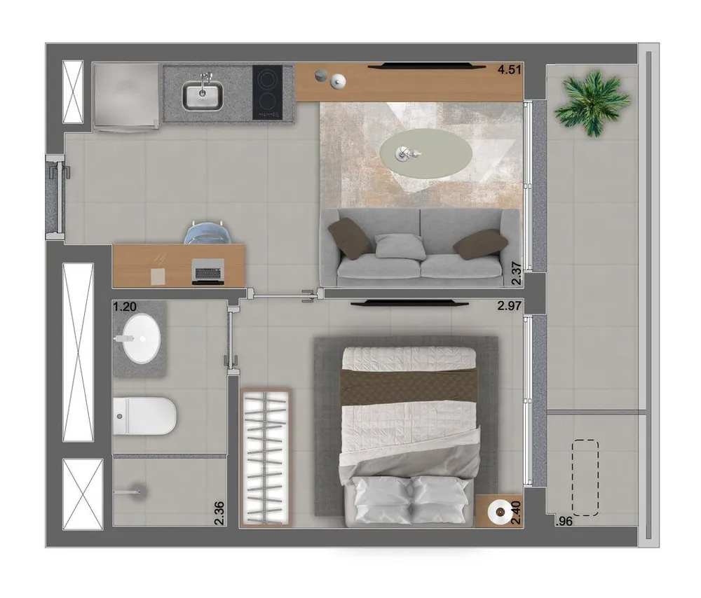 Loft, 31 m² - Foto 2