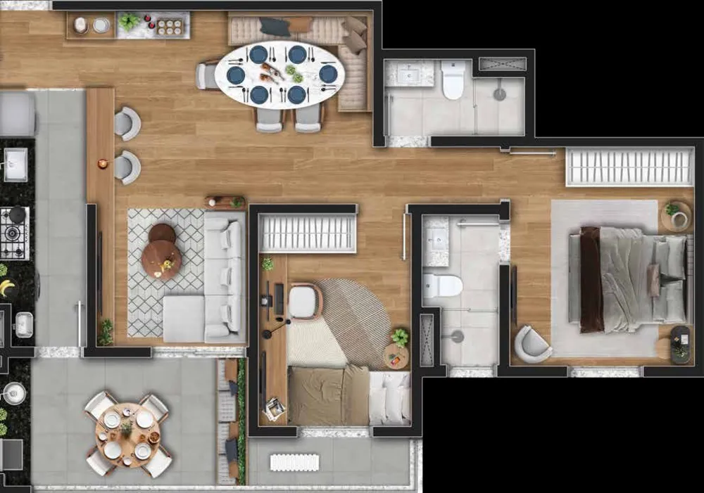 Apartamento, 2 quartos, 90 m² - Foto 7