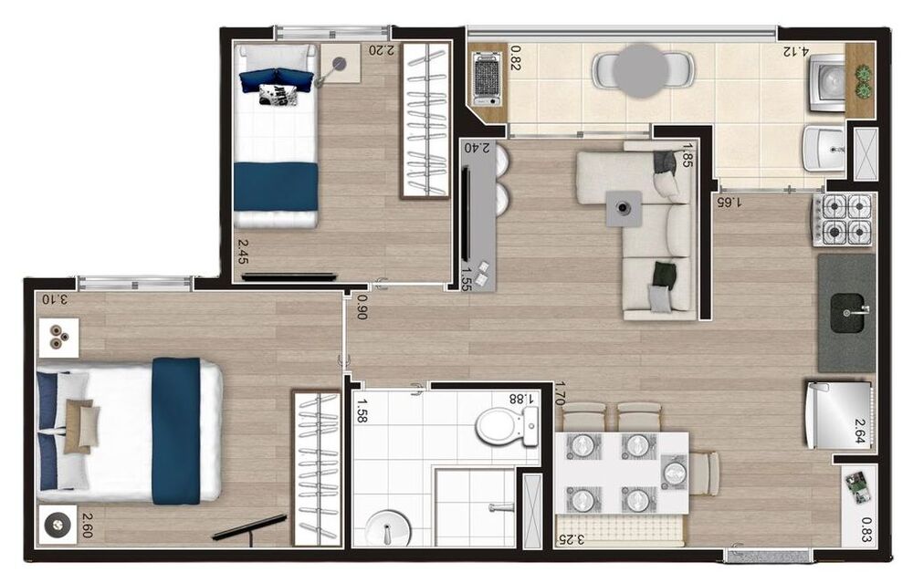 Apartamento, 2 quartos, 41 m² - Foto 15