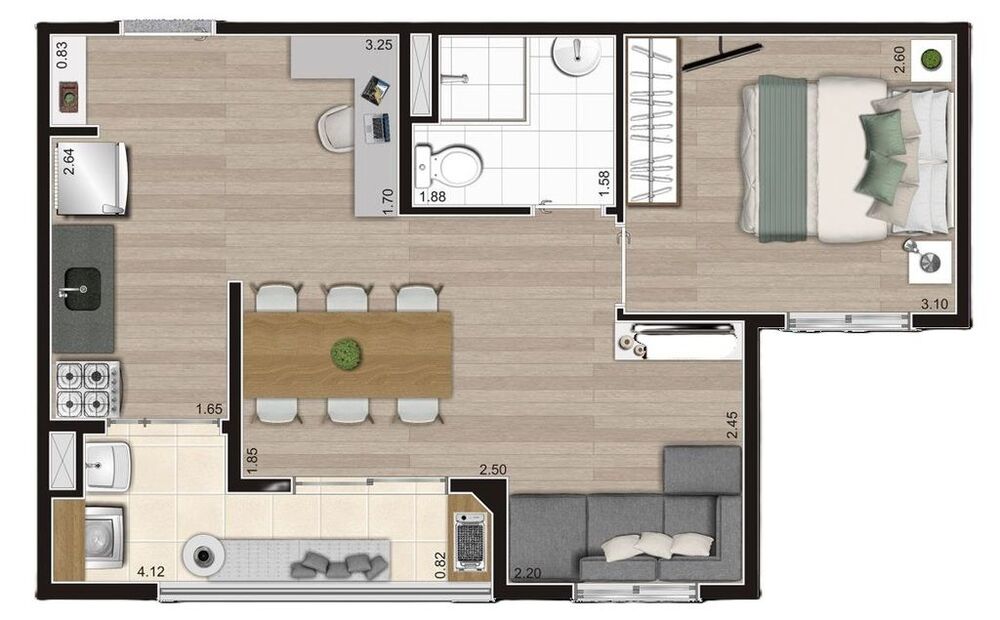 Apartamento, 2 quartos, 41 m² - Foto 8