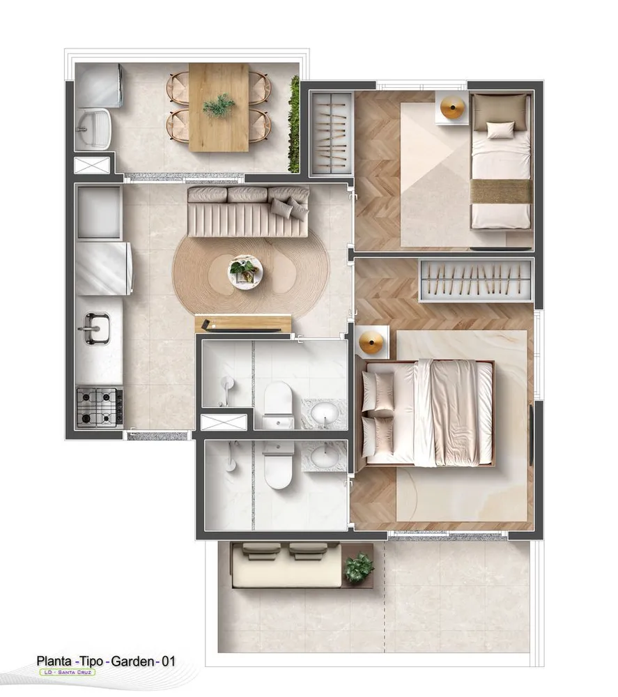 Apartamento, 1 quarto, 24 m² - Foto 7