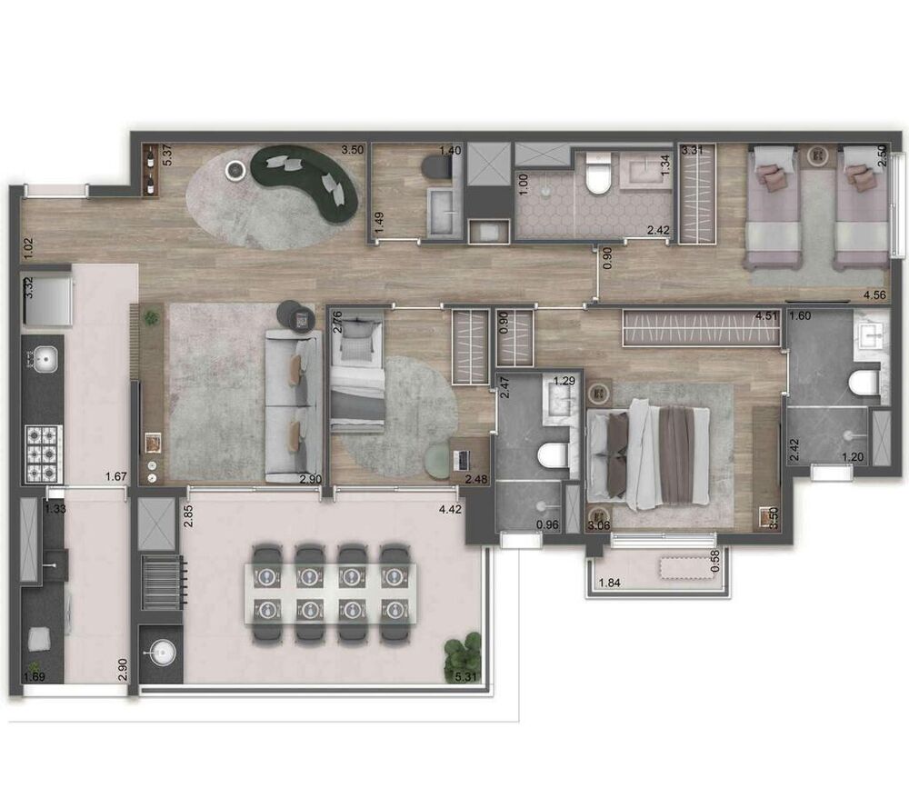 Apartamento à venda com 3 quartos, 110m² - Foto 22