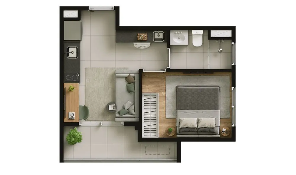 Apartamento, 1 quarto, 27 m² - Foto 8