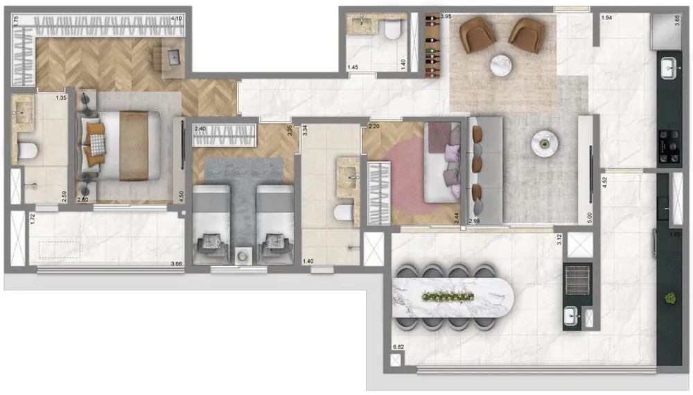 Apartamento, 3 quartos, 108 m² - Foto 9