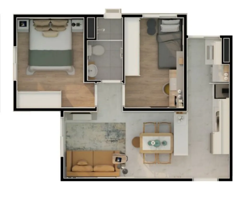 Apartamento, 2 quartos, 42 m² - Foto 6