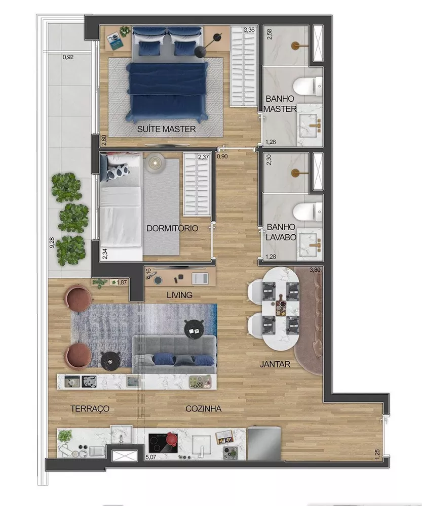 Apartamento, 2 quartos, 57 m² - Foto 18