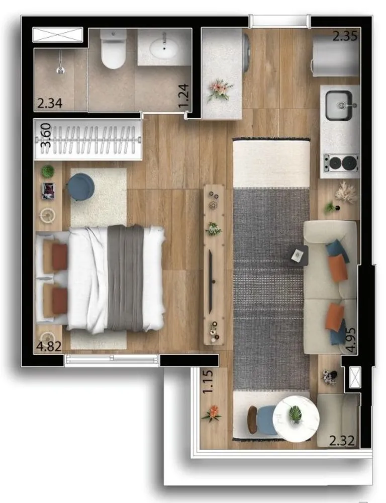 Kitnet-Studio, 25 m² - Foto 28