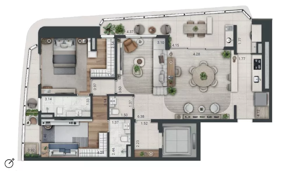Apartamento, 3 quartos, 311 m² - Foto 47