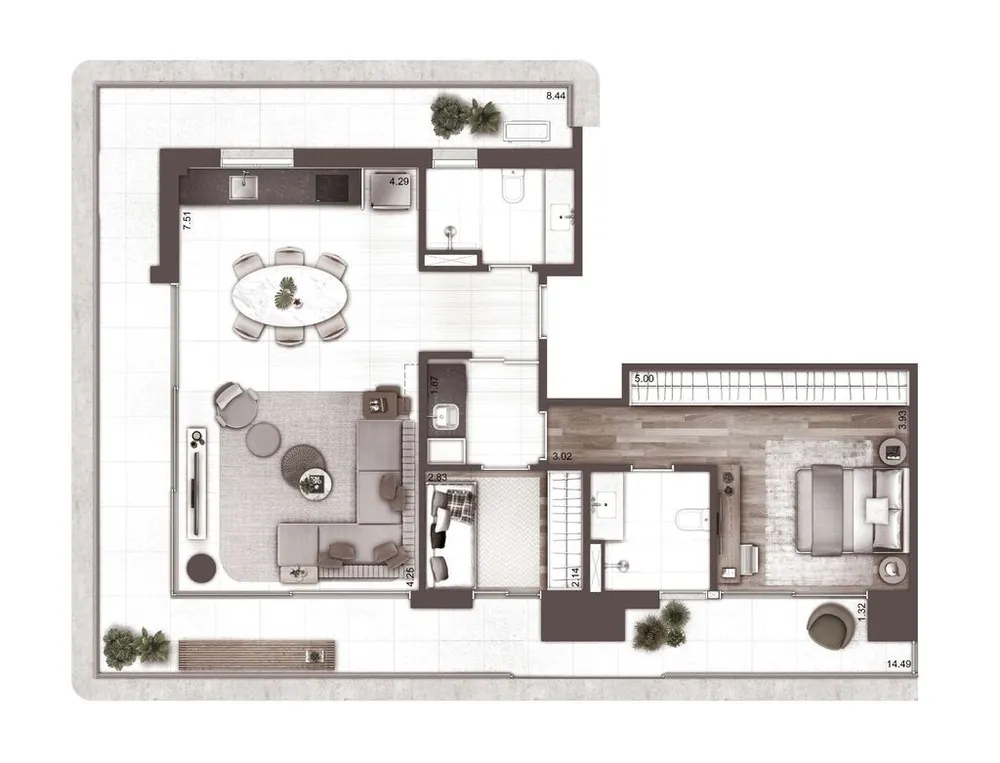 Apartamento, 2 quartos, 91 m² - Foto 12